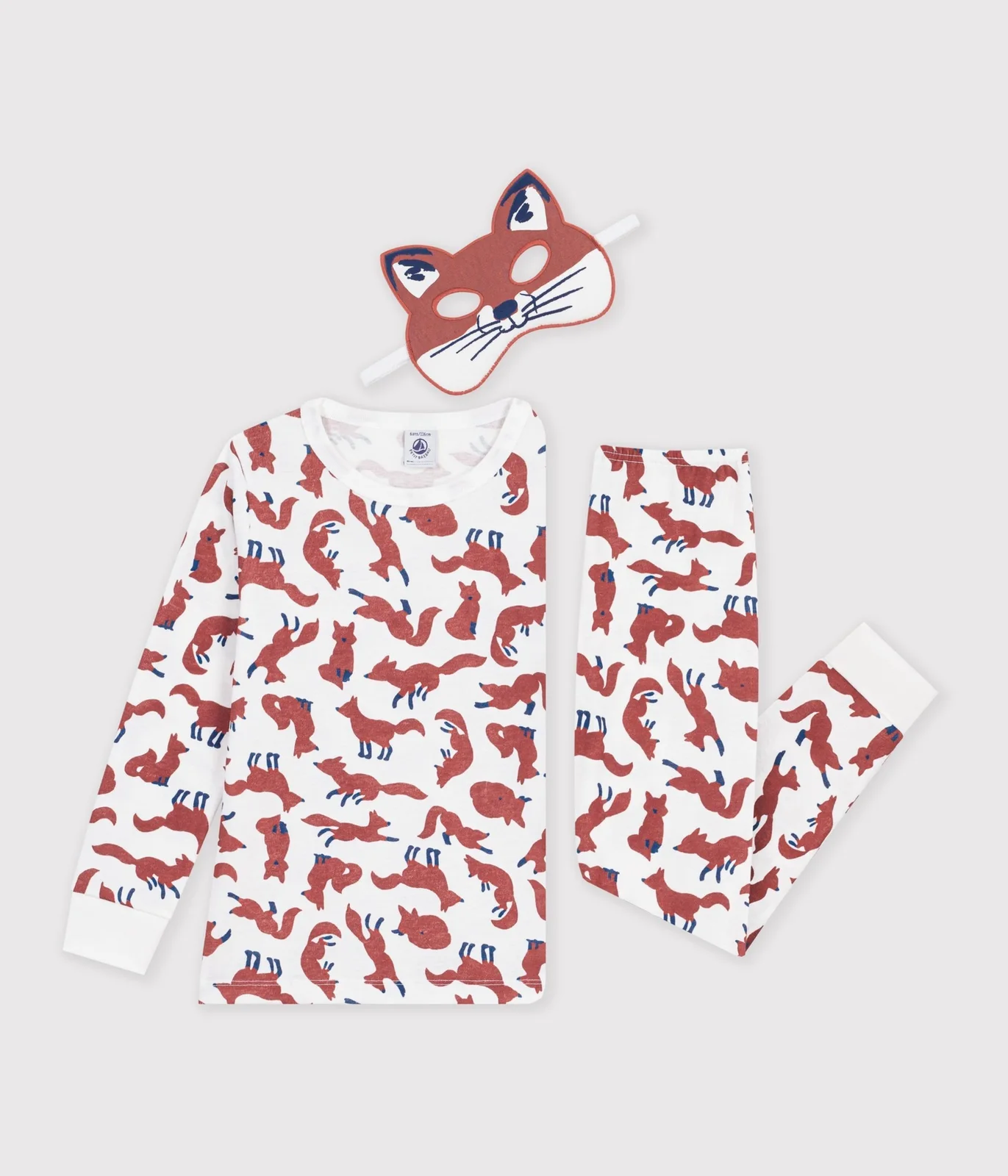 Children's cotton fox costume pyjamas