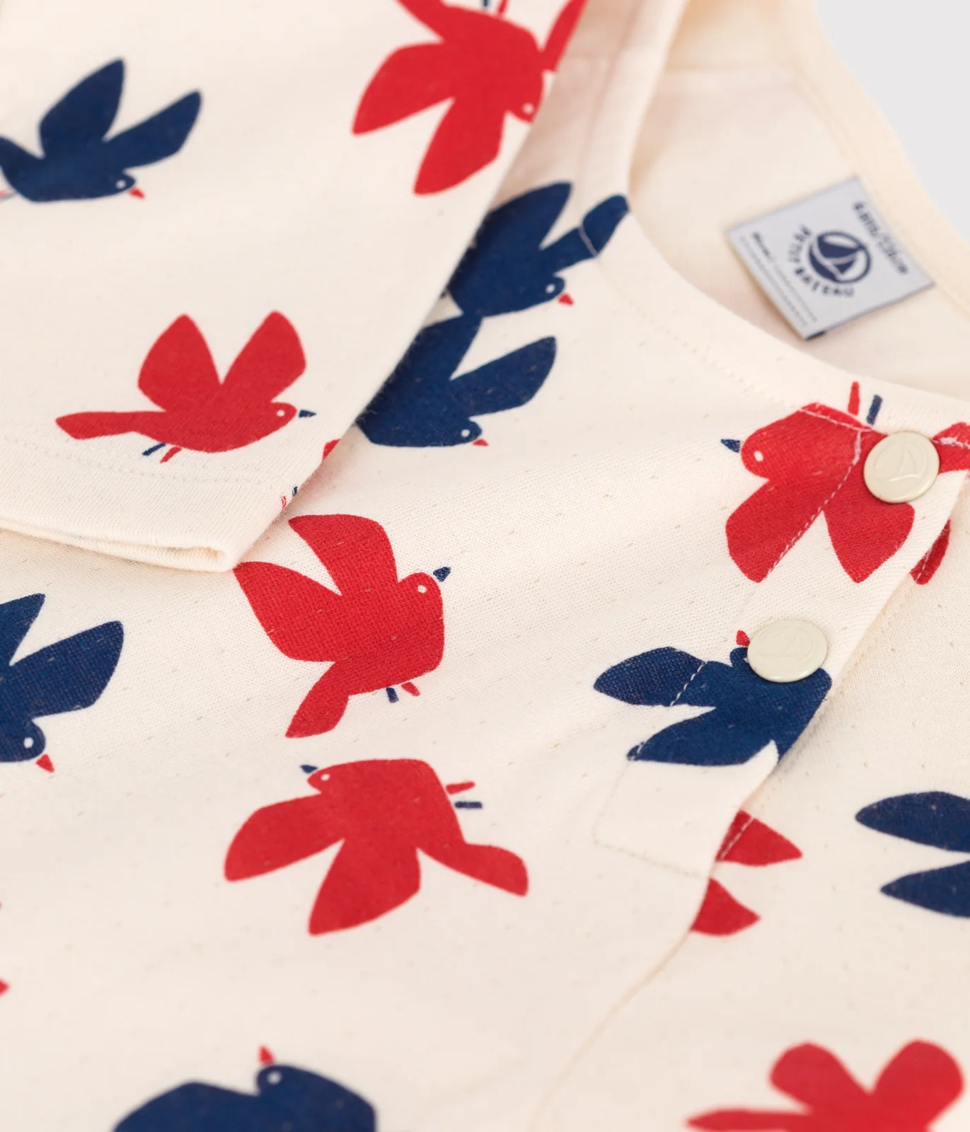 Children's long-sleeved printed cotton dress