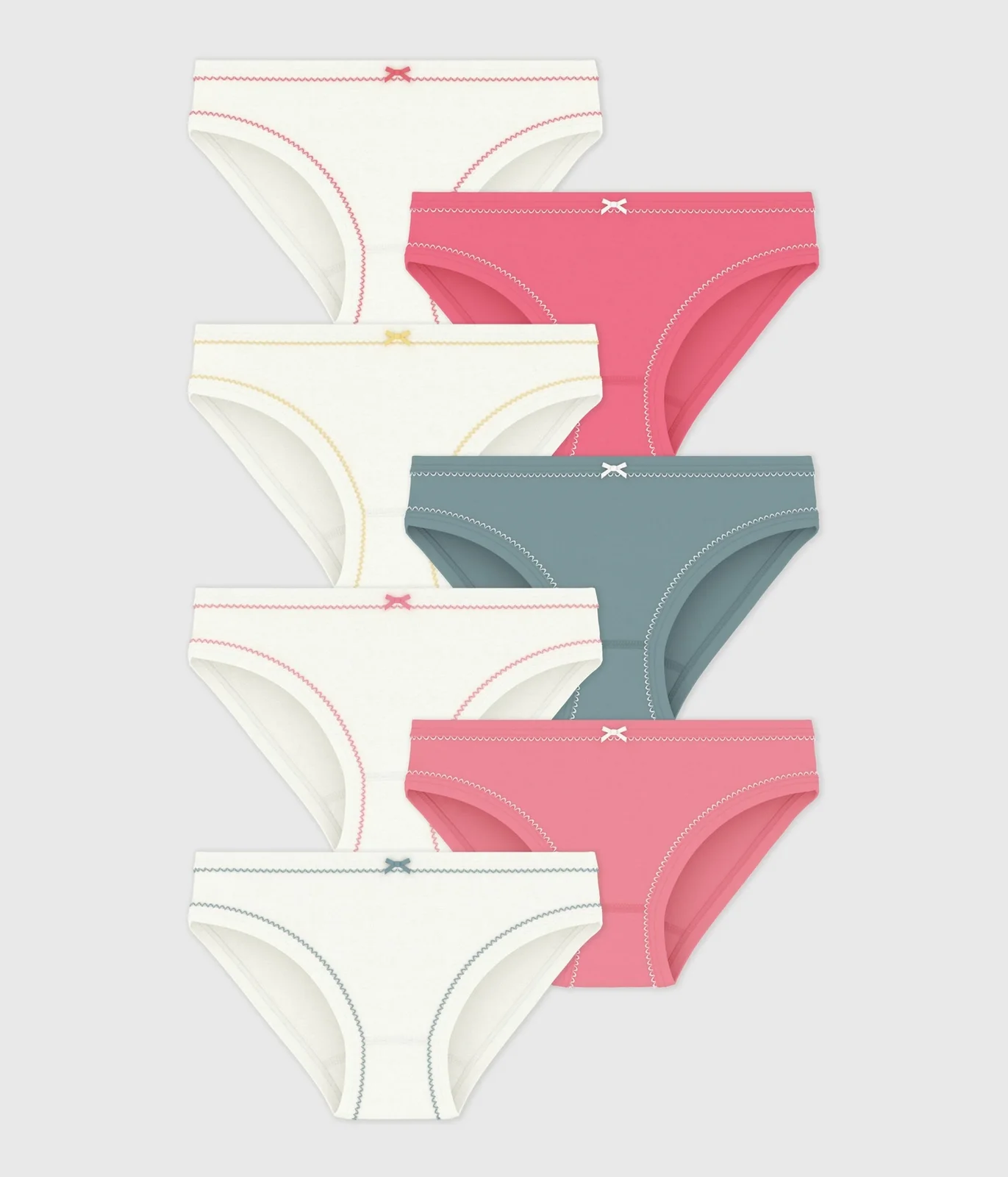 Pack of children's plain cotton pants