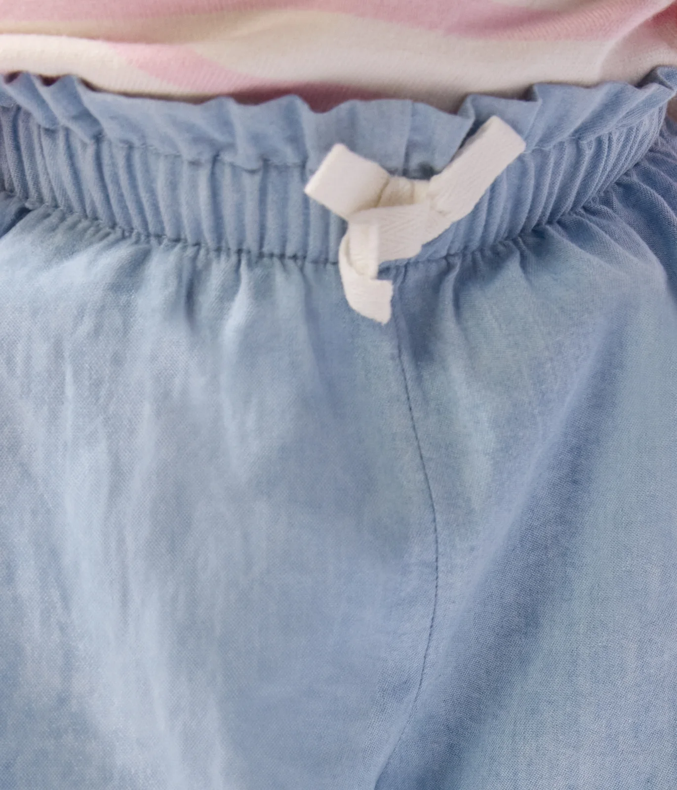 Babies' chambray trousers