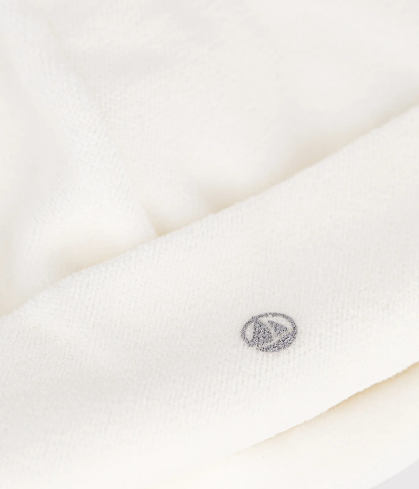 Newborn babies' terry velour bonnet