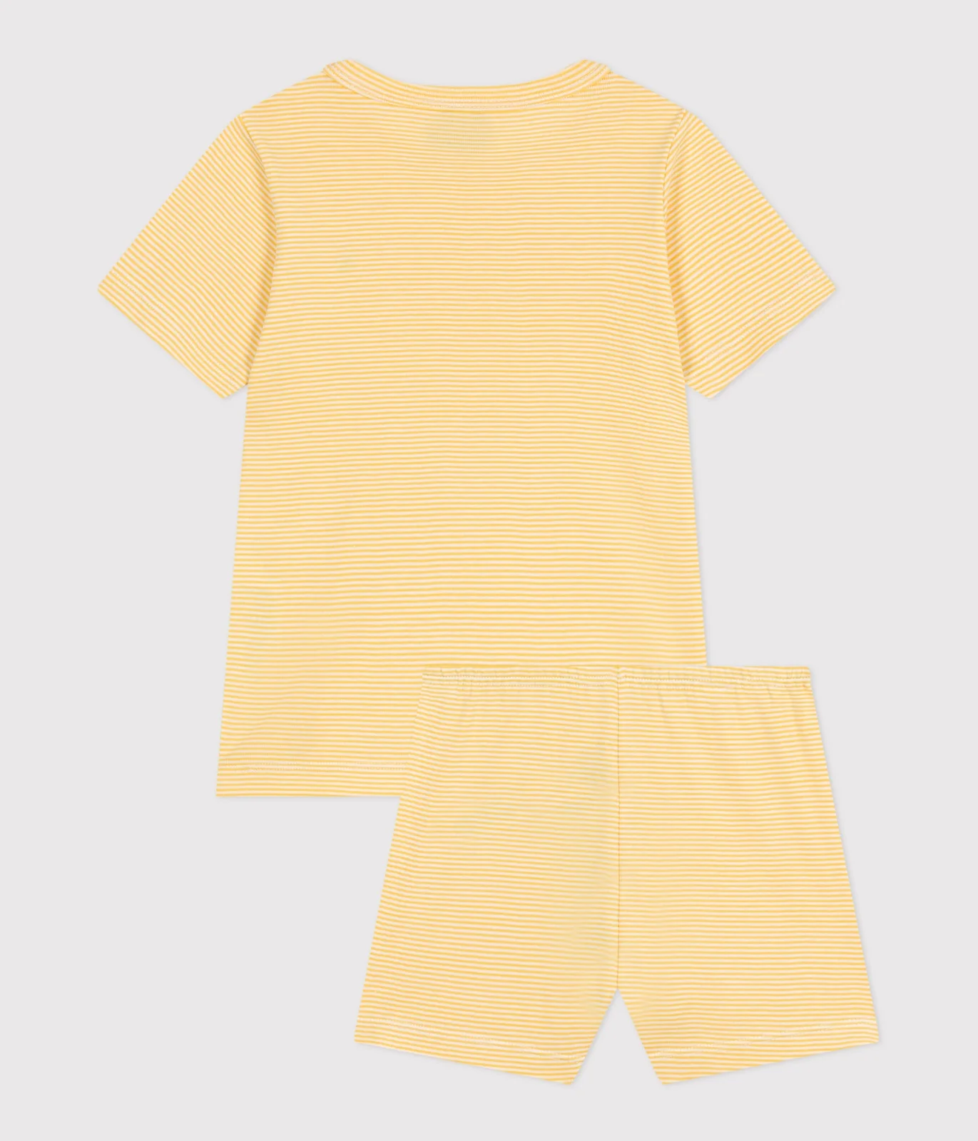 Children's short stripy cotton pyjamas
