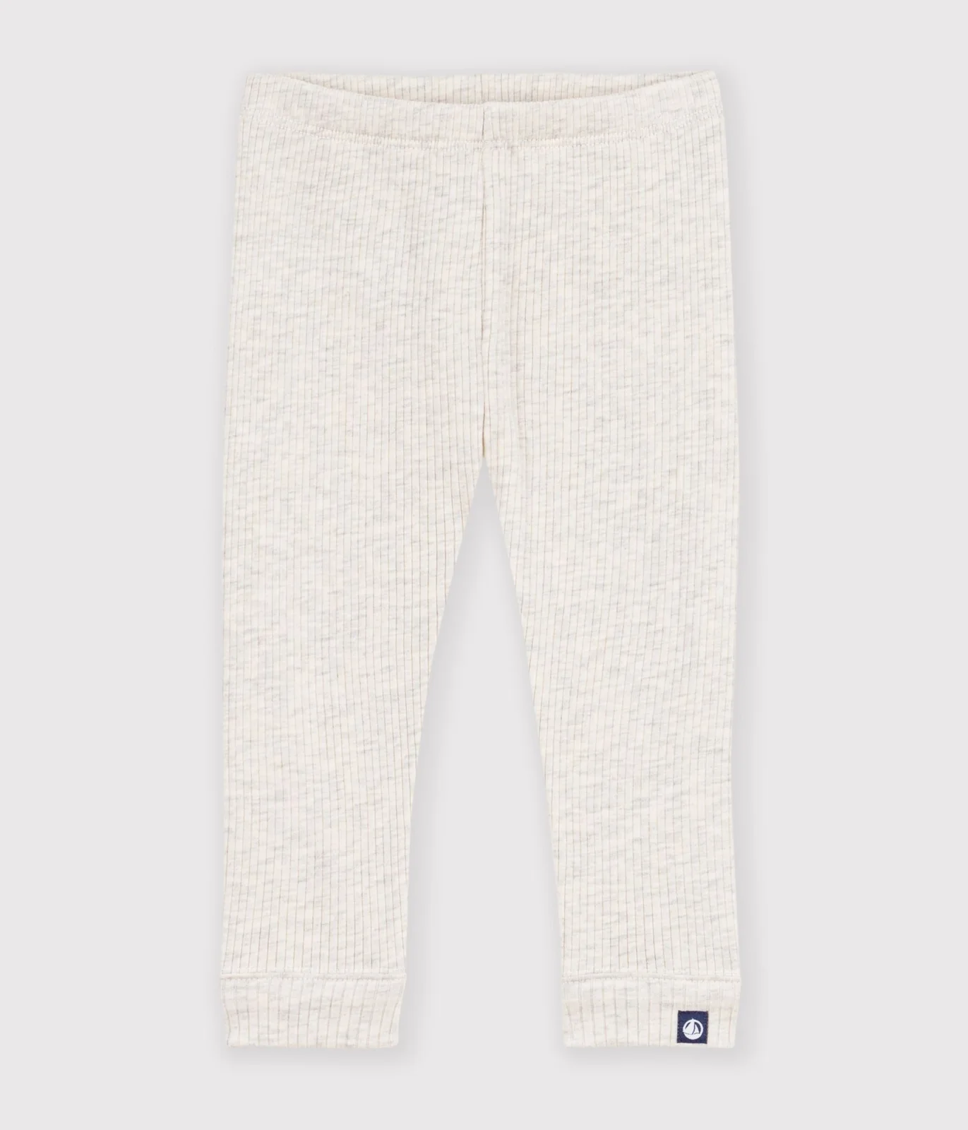 Unisex baby Leggings in solid ribbed cotton