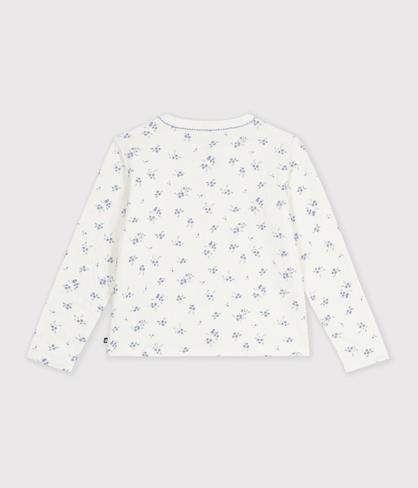 Children's cotton cardigan with flowers