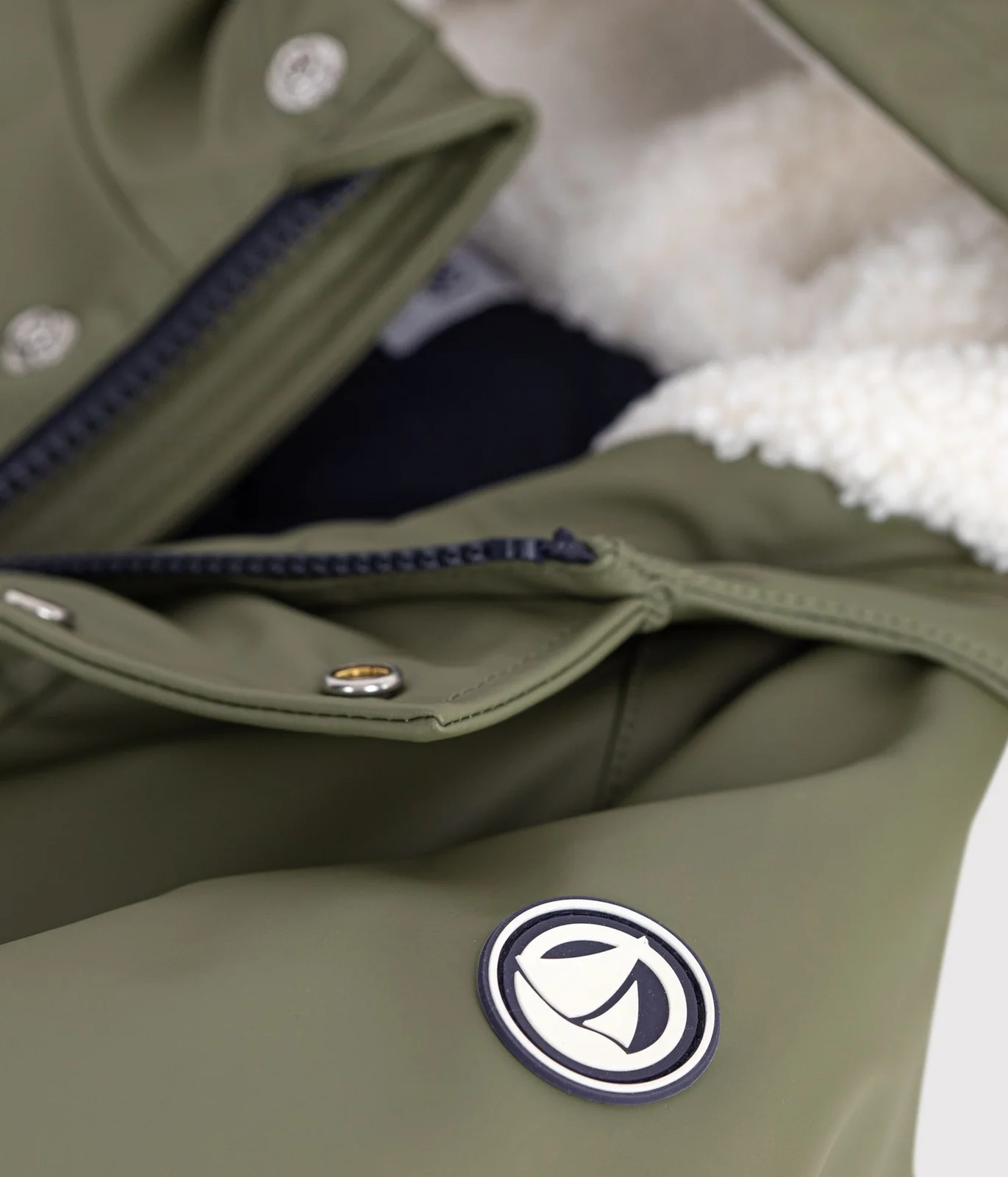 Children's plain winter raincoat