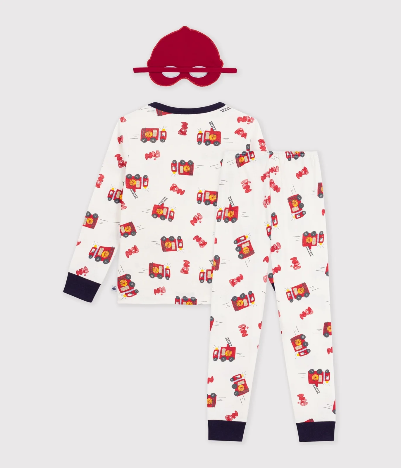 Children's cotton firefighter costume pyjamas