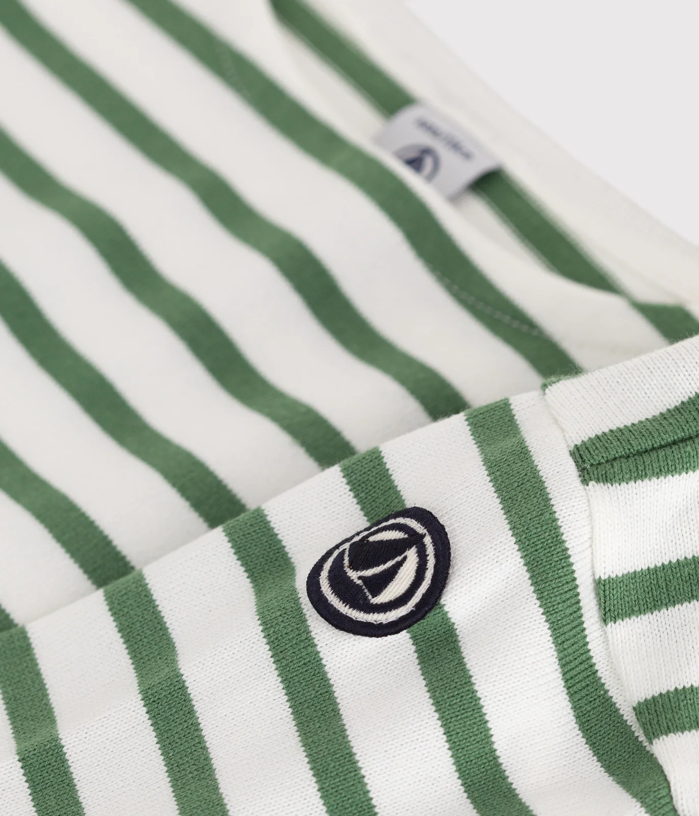 Children's unisex long-sleeved cotton Breton top