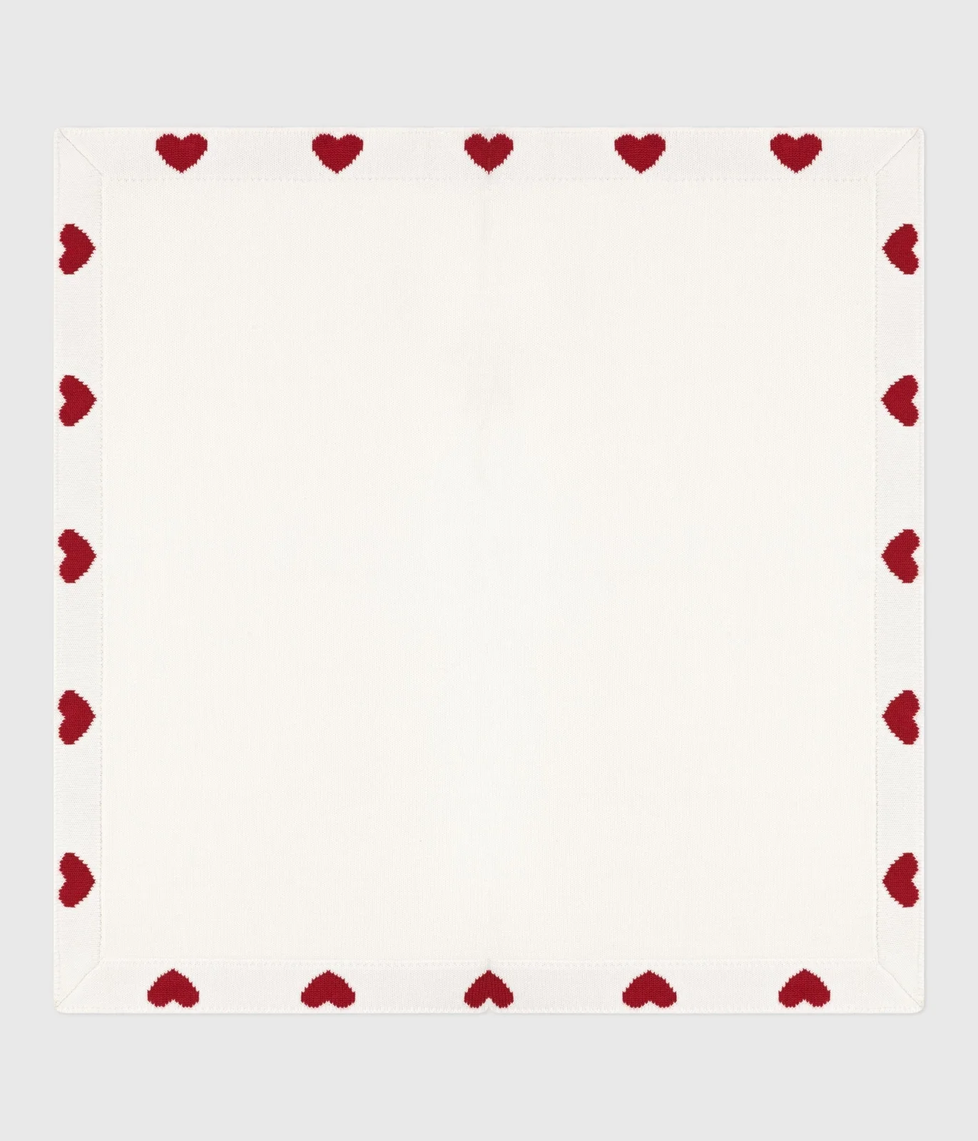Unisex knitted cotton baby blanket