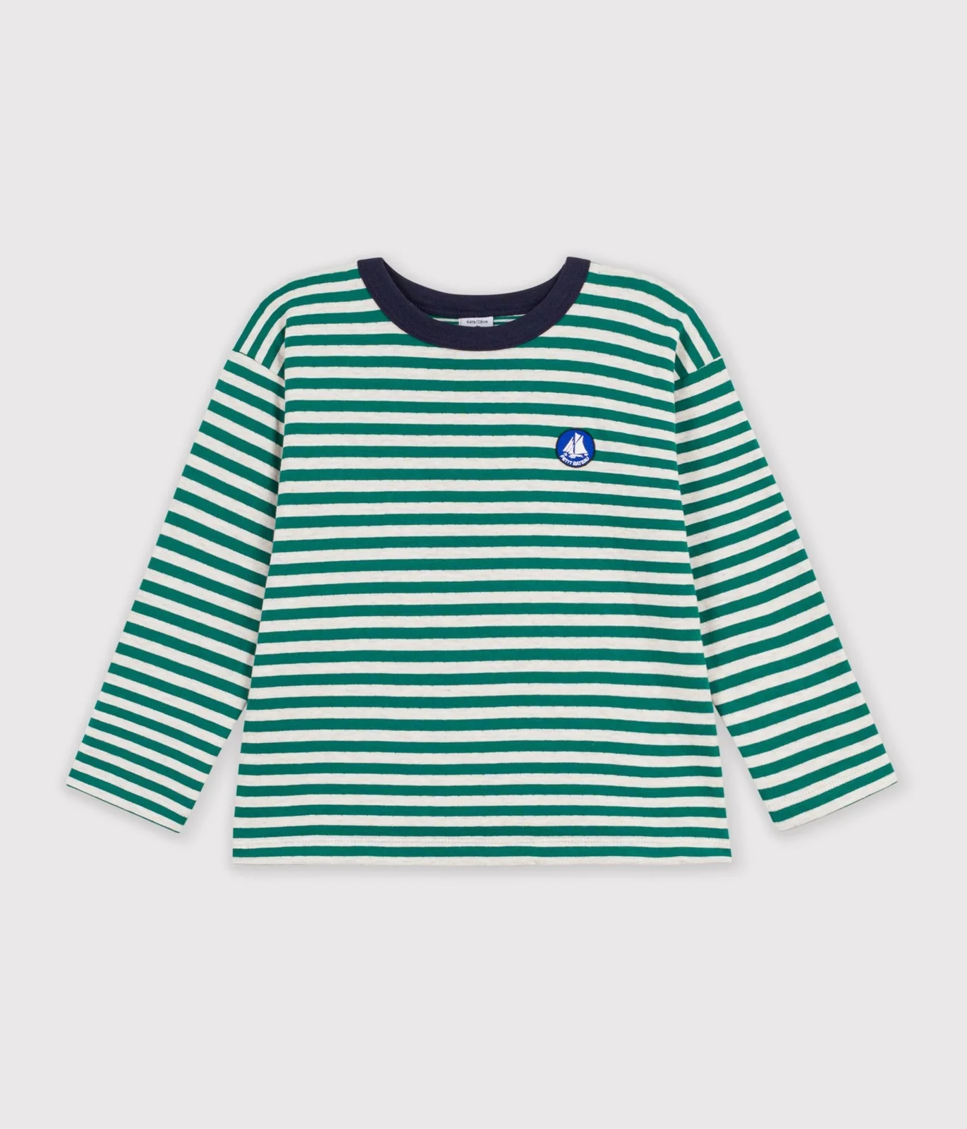 Children's long-sleeved stripy T-shirt