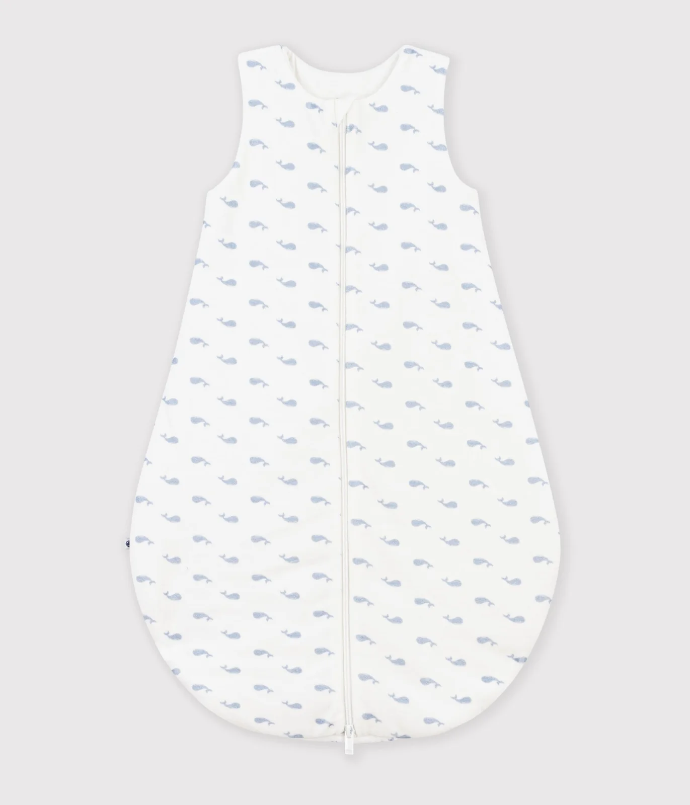 Babies' 3 TOG whale-print corduroy sleeping bag
