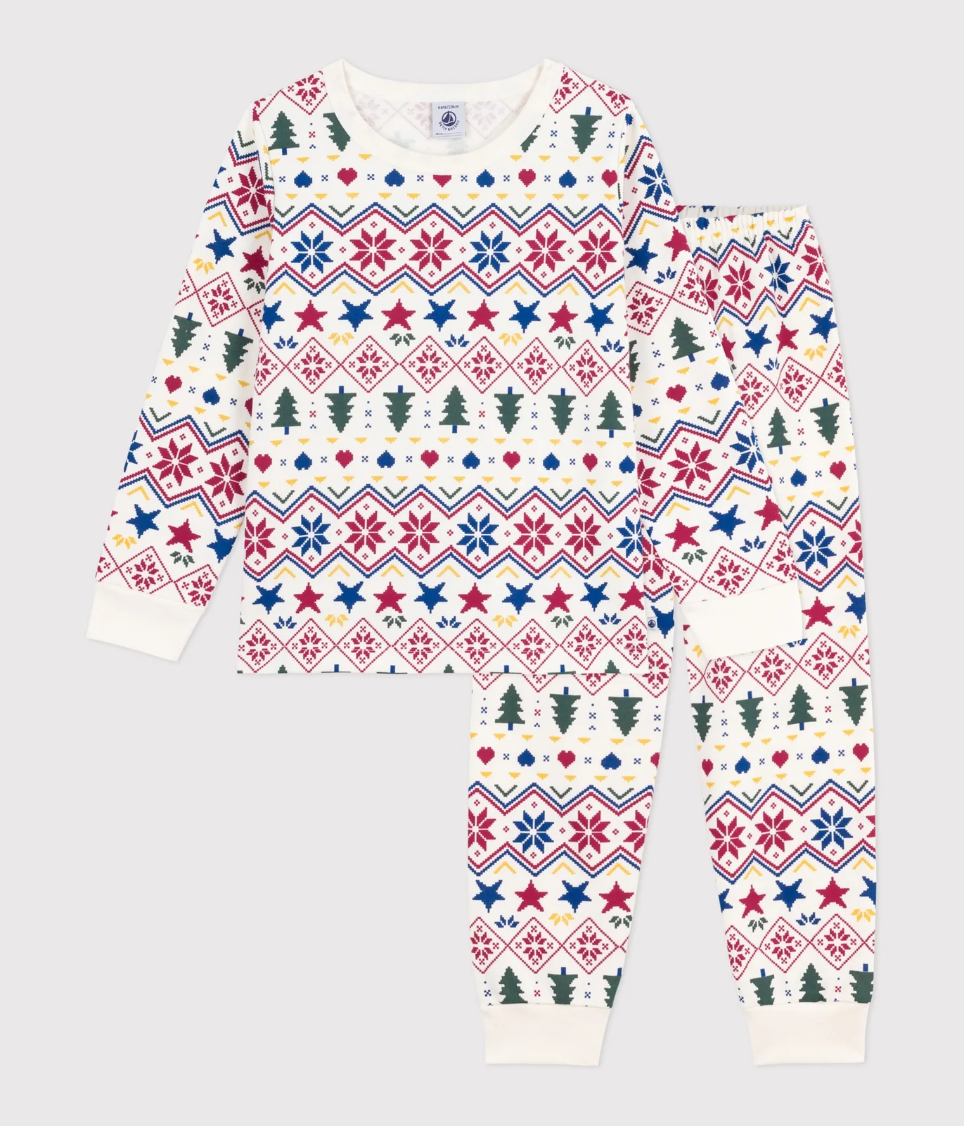 Children's Christmas pyjamas in printed fleece