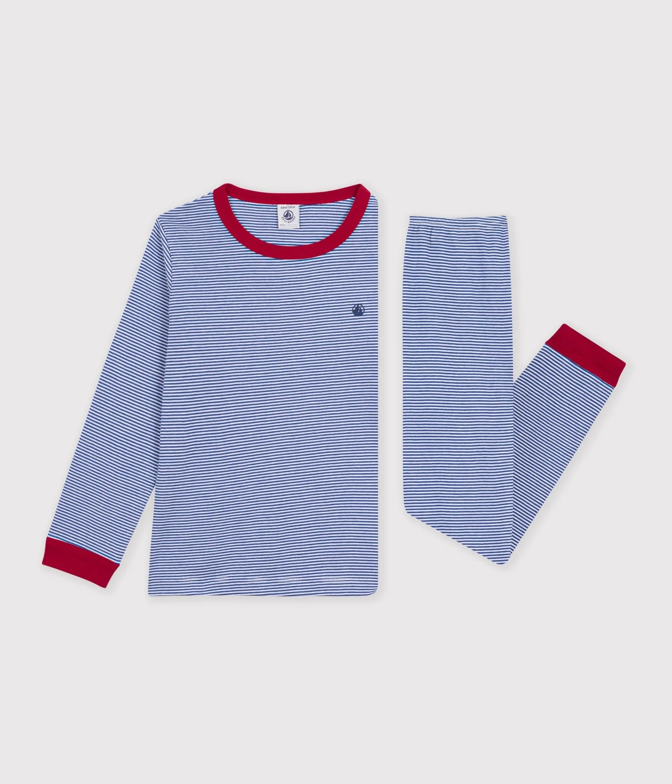 Children's stripy cotton pyjamas