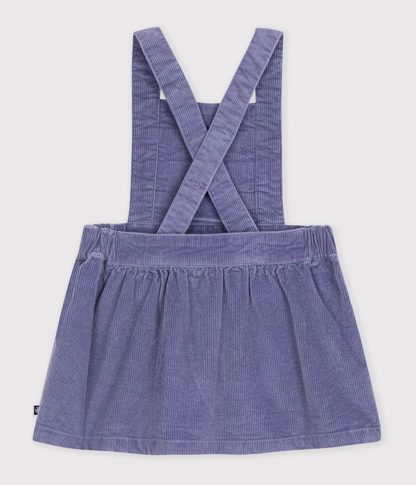 Babies' long-sleeved plain corduroy dress
