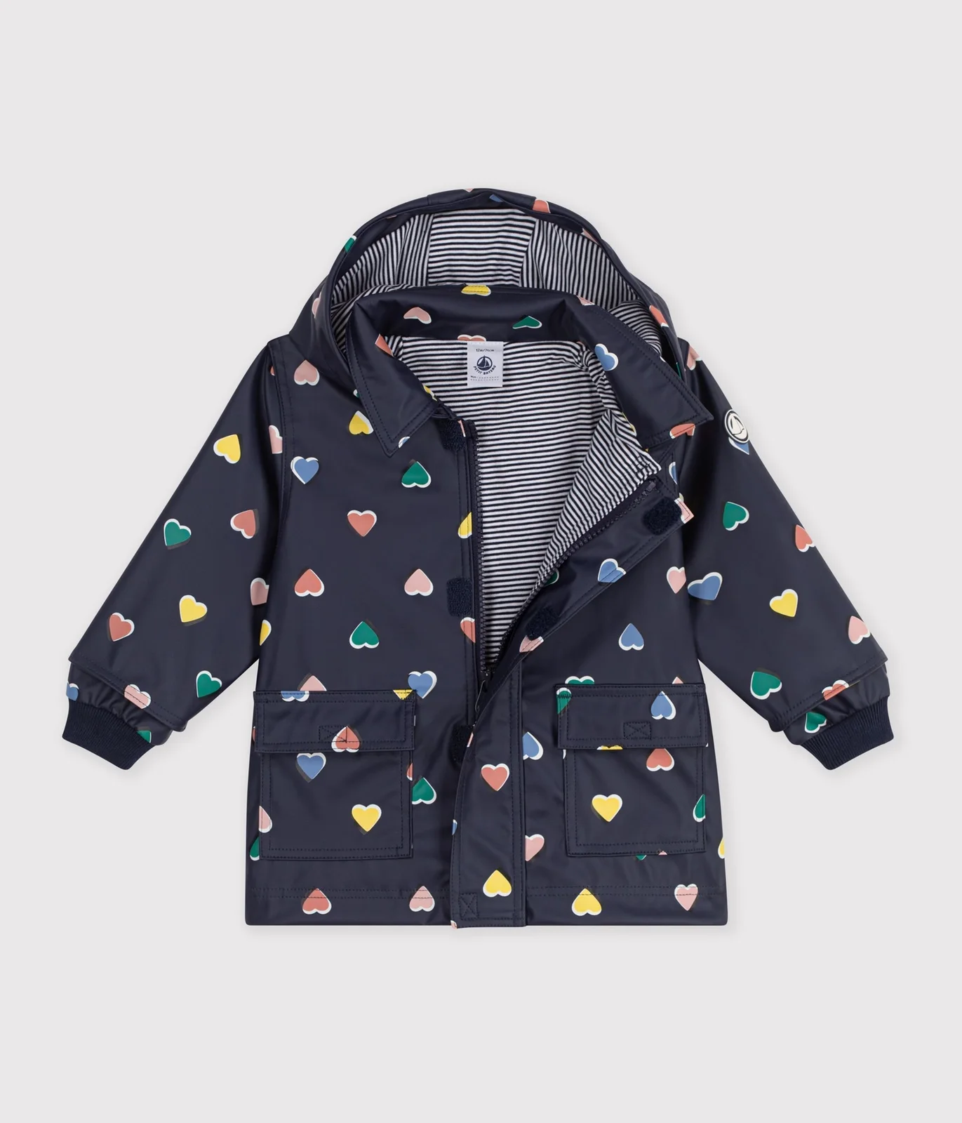 Babies' iconic heart print raincoat