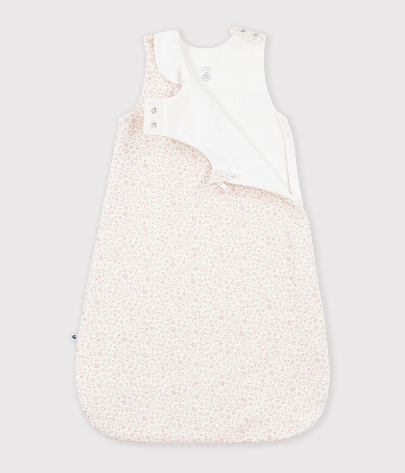 Babies' 1.5 TOG flower-print cotton sleeping bag