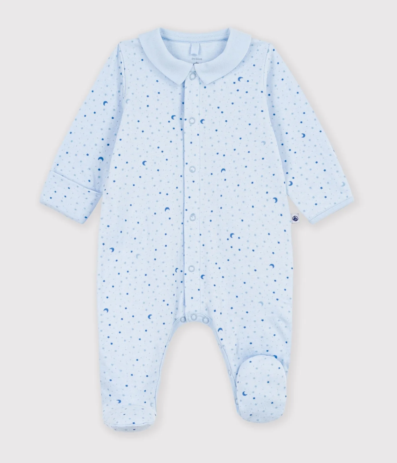 Babies' star print tube knit pyjama suit