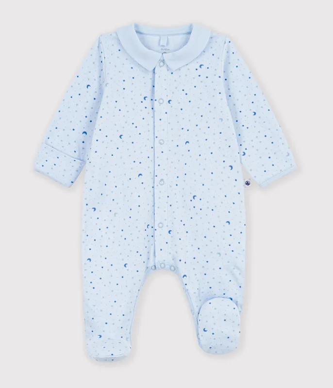 Babies' star print tube knit pyjama suit