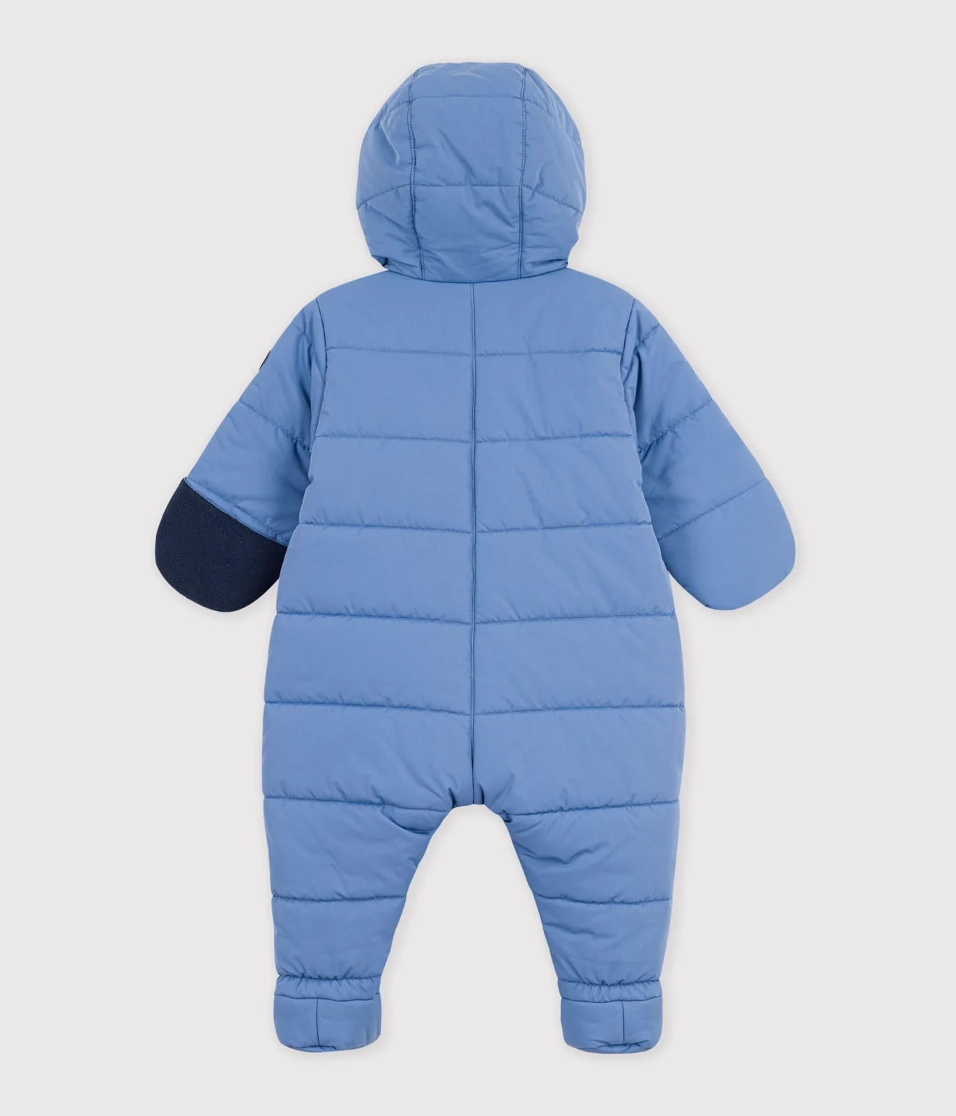 Babies' plain polyester snowsuit