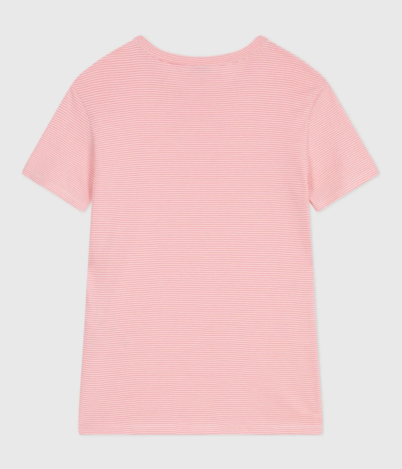 Women's short-sleeved stripy cotton T-shirt
