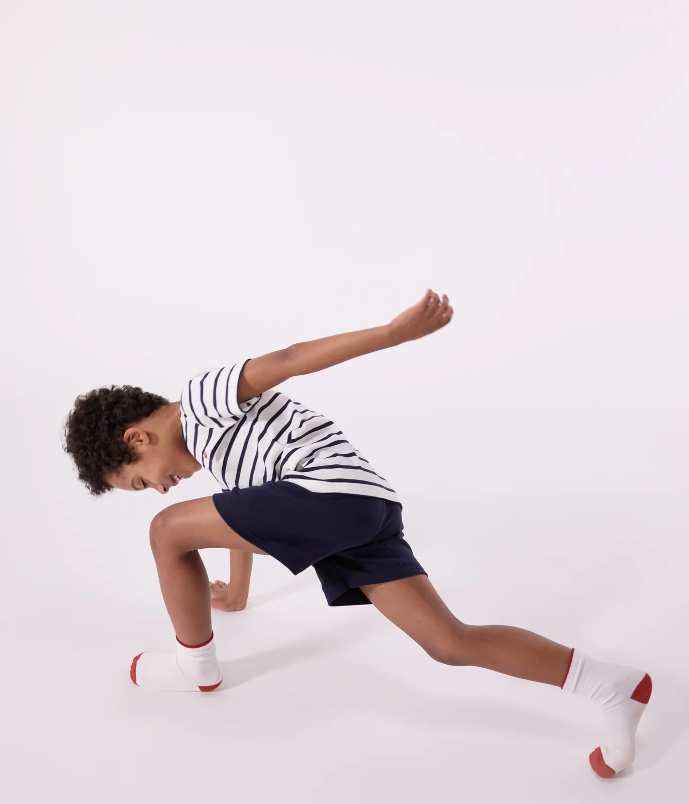 Boys' Short Cotton Pyjamas with Sailor Stripes