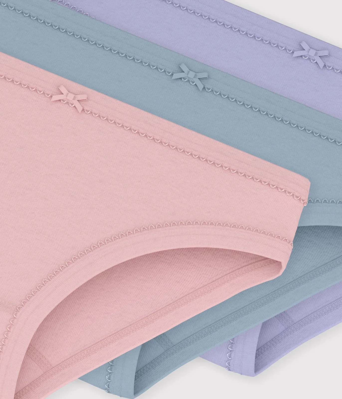 Pack of children's plain cotton pants