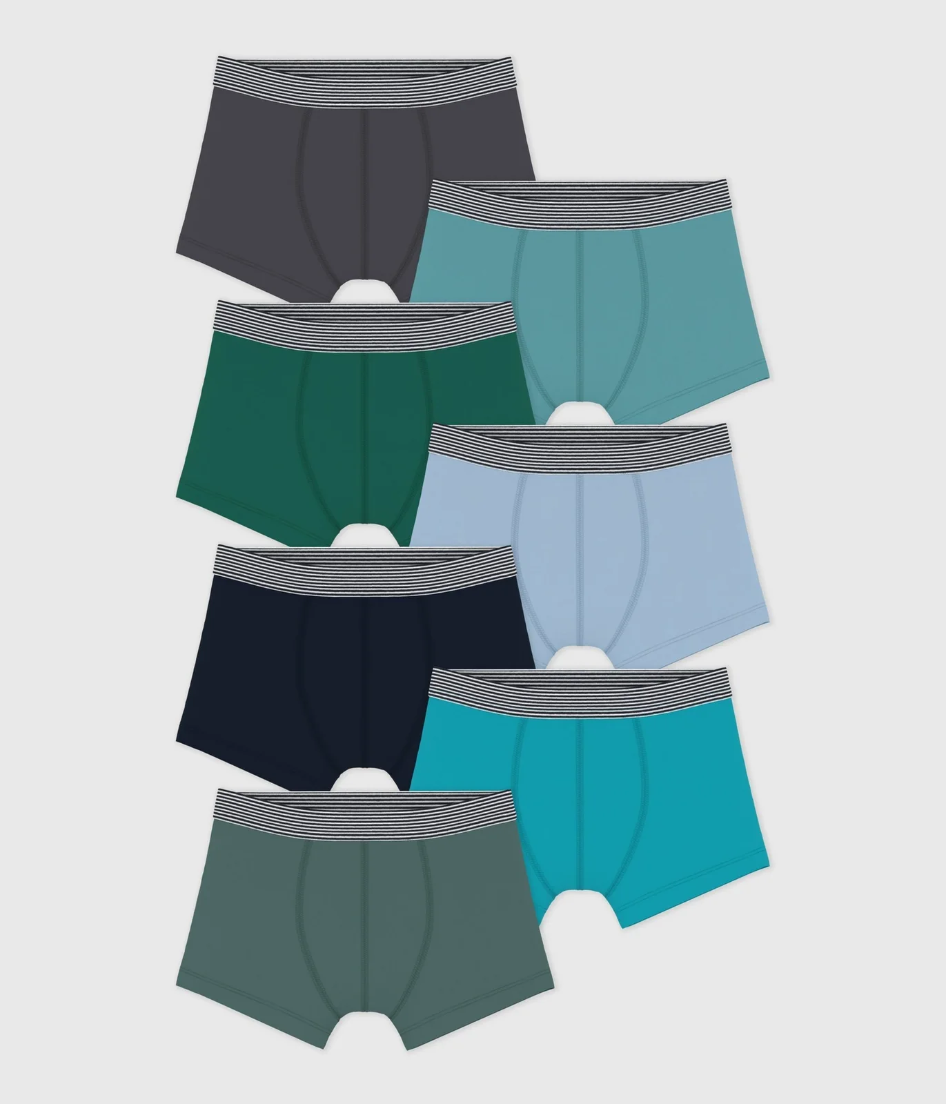 Pack of children's plain cotton boxers