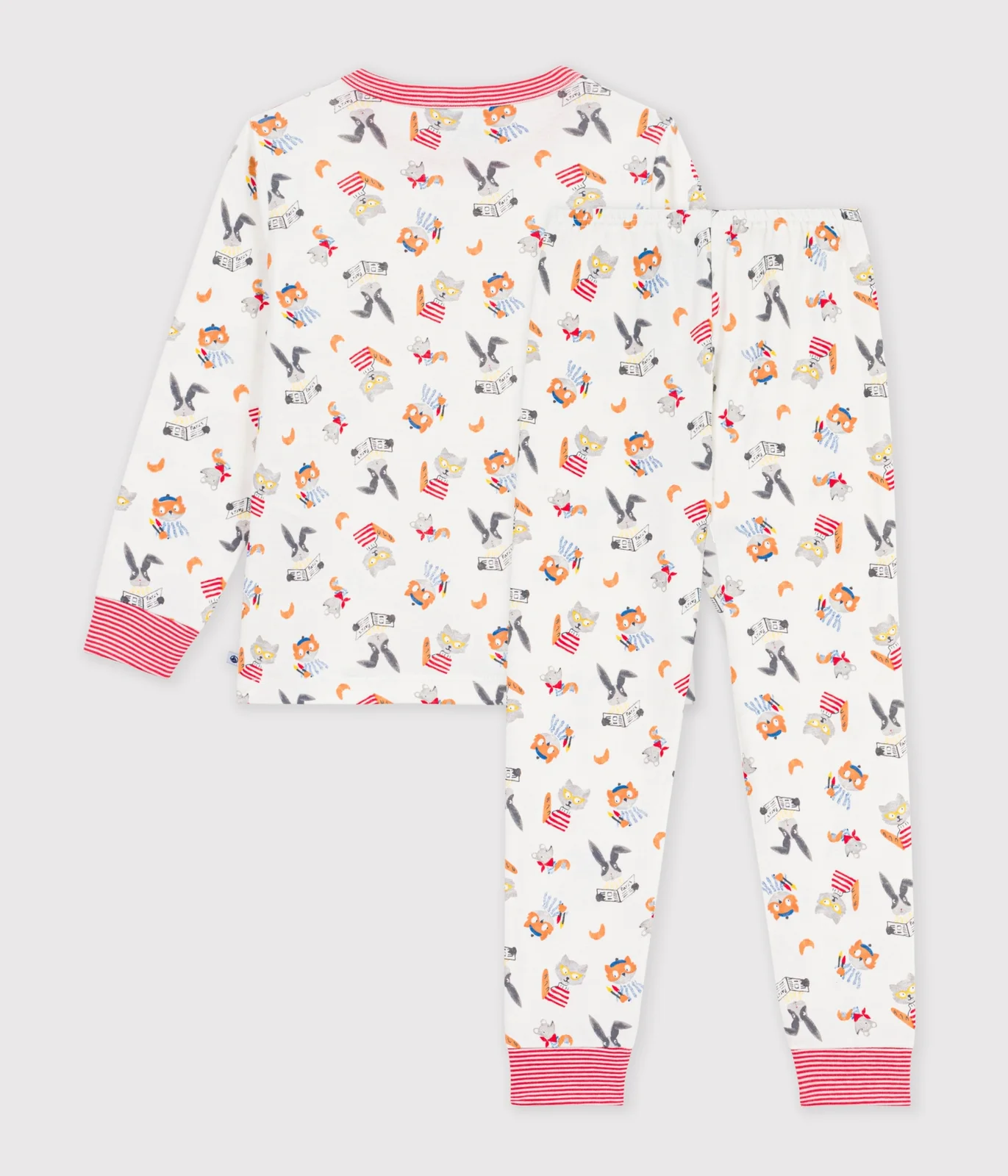 Children's pyjamas in cotton with an animal print