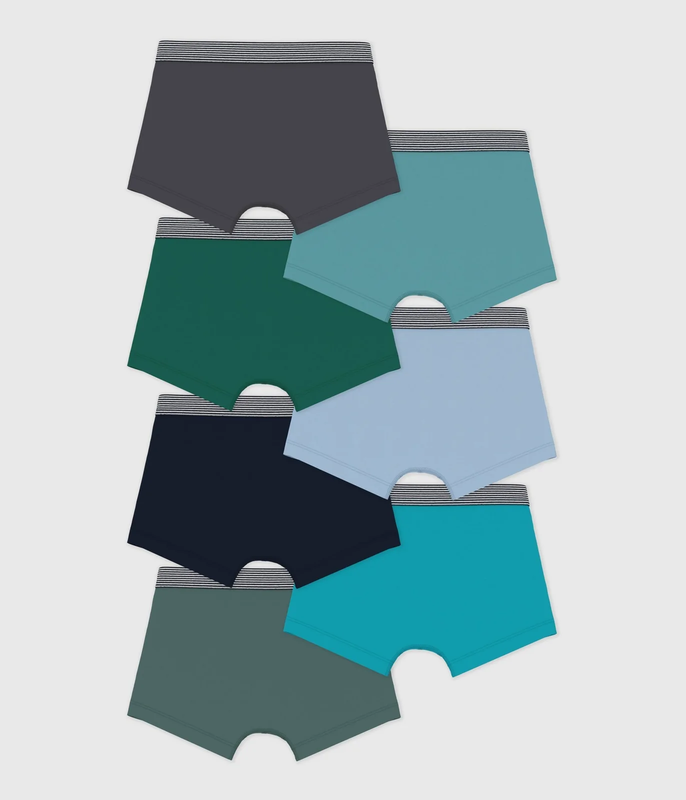 Pack of children's plain cotton boxers
