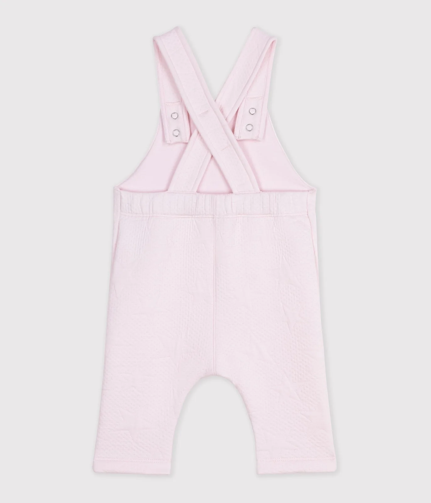 Babies' thick cotton dungarees with a star pattern