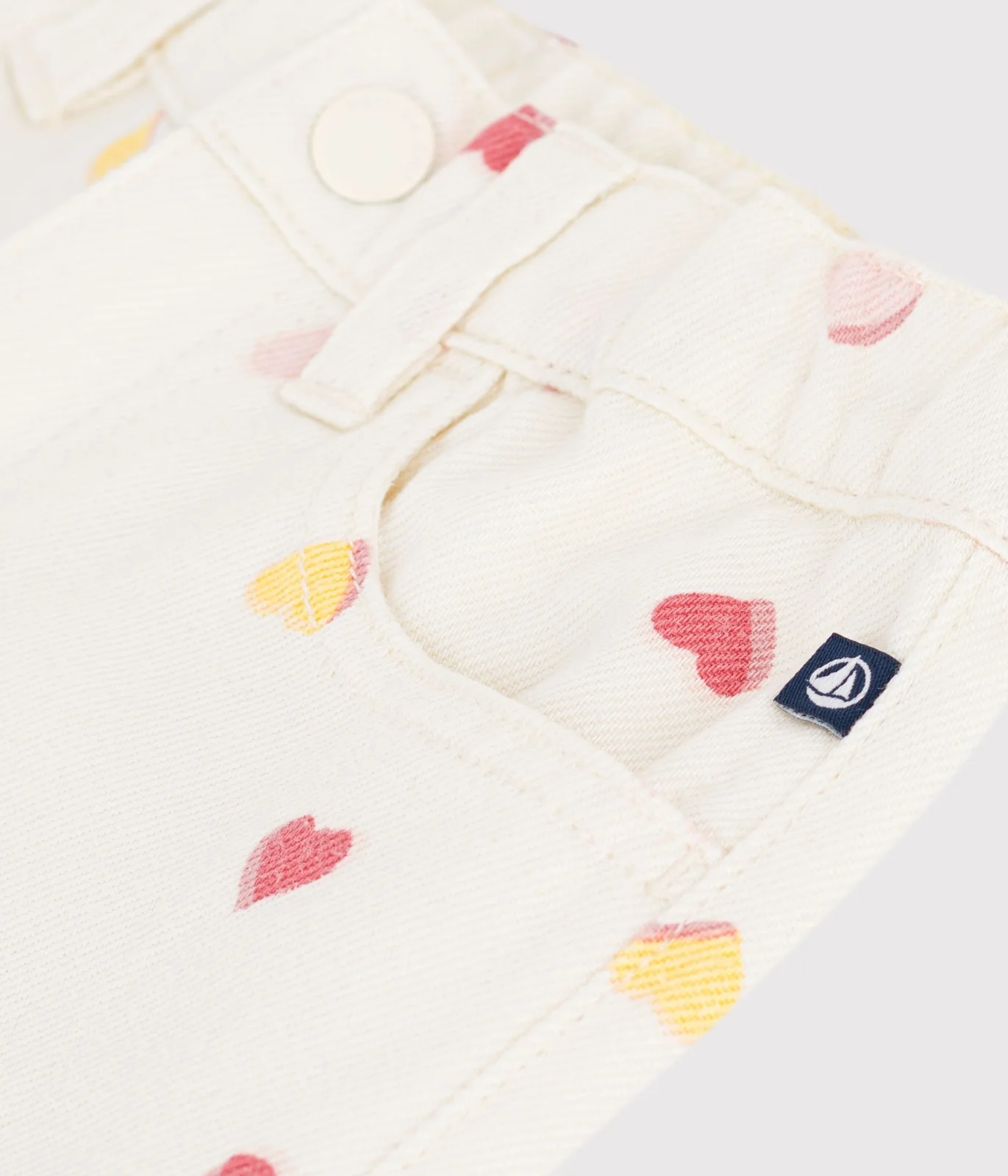 Children's wide-leg cotton trousers