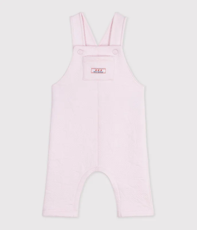 Babies' thick cotton dungarees with a star pattern