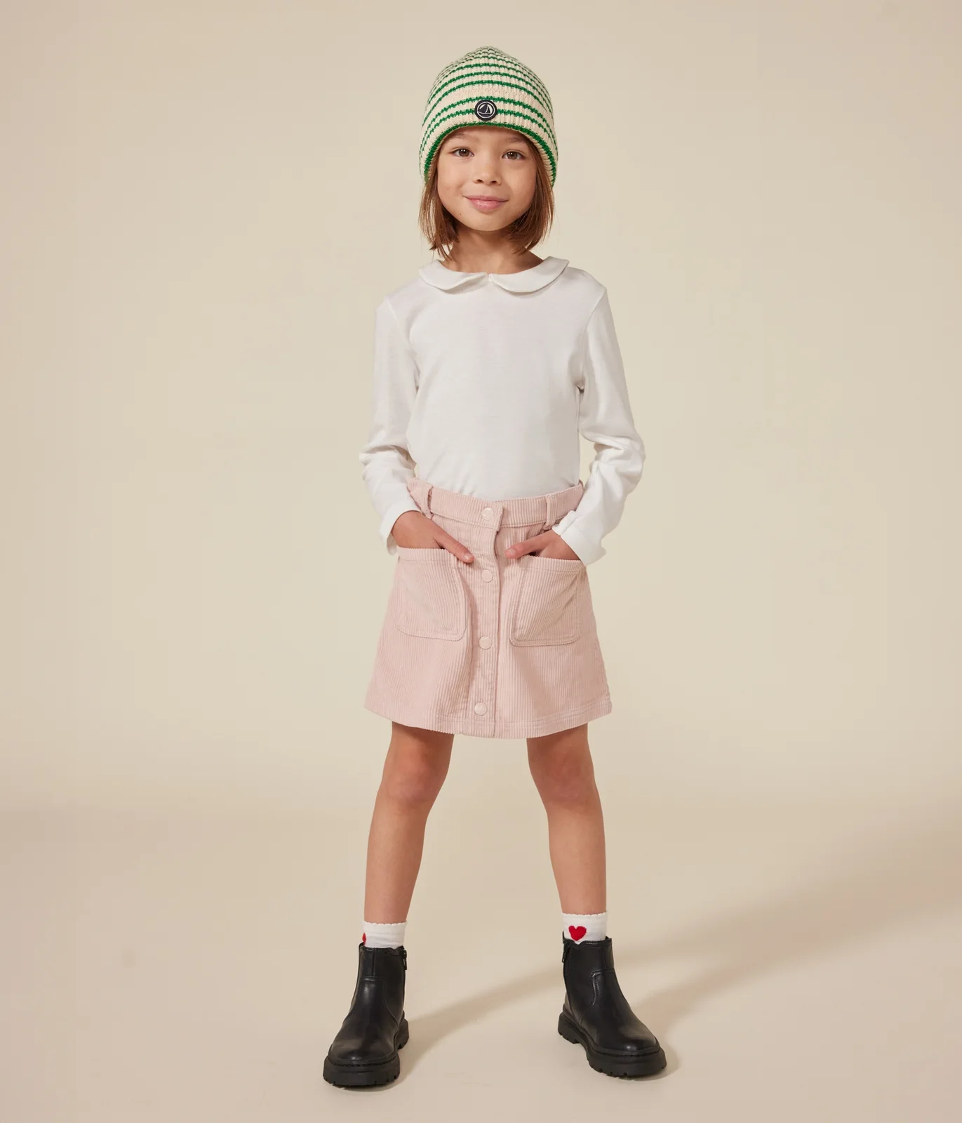 Girls' Long-Sleeved Cotton T-Shirt