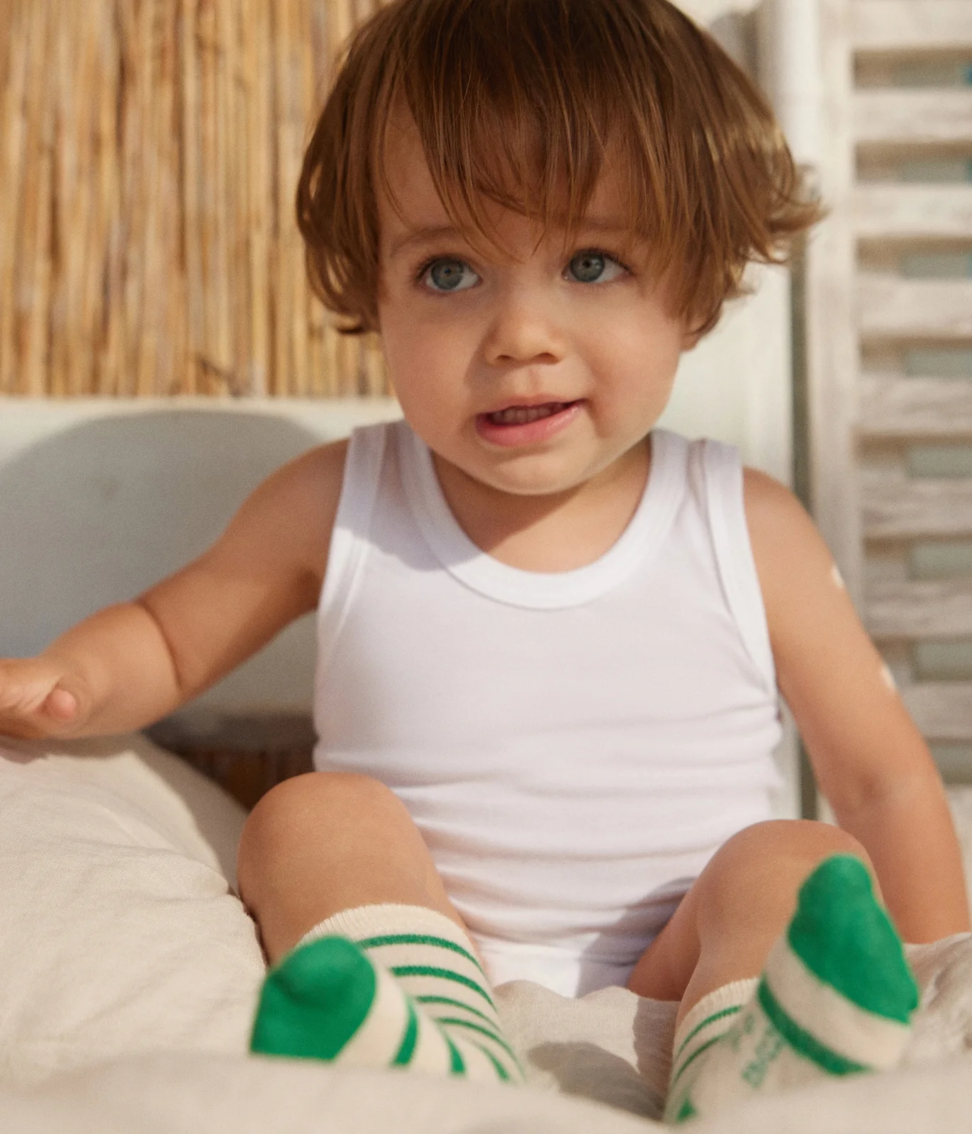 Babies' White Sleeveless Bodysuit - 2-Pack