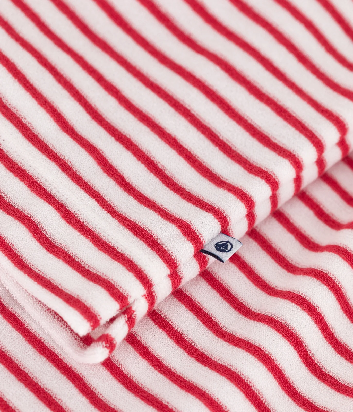 Children's striped terry cotton short pajamas