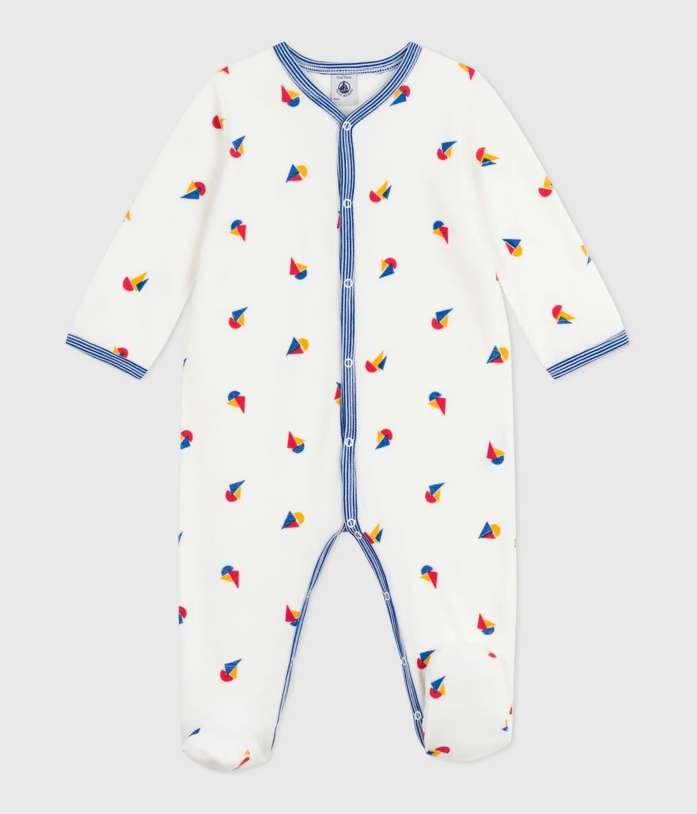 Babies' velour pyjama suit