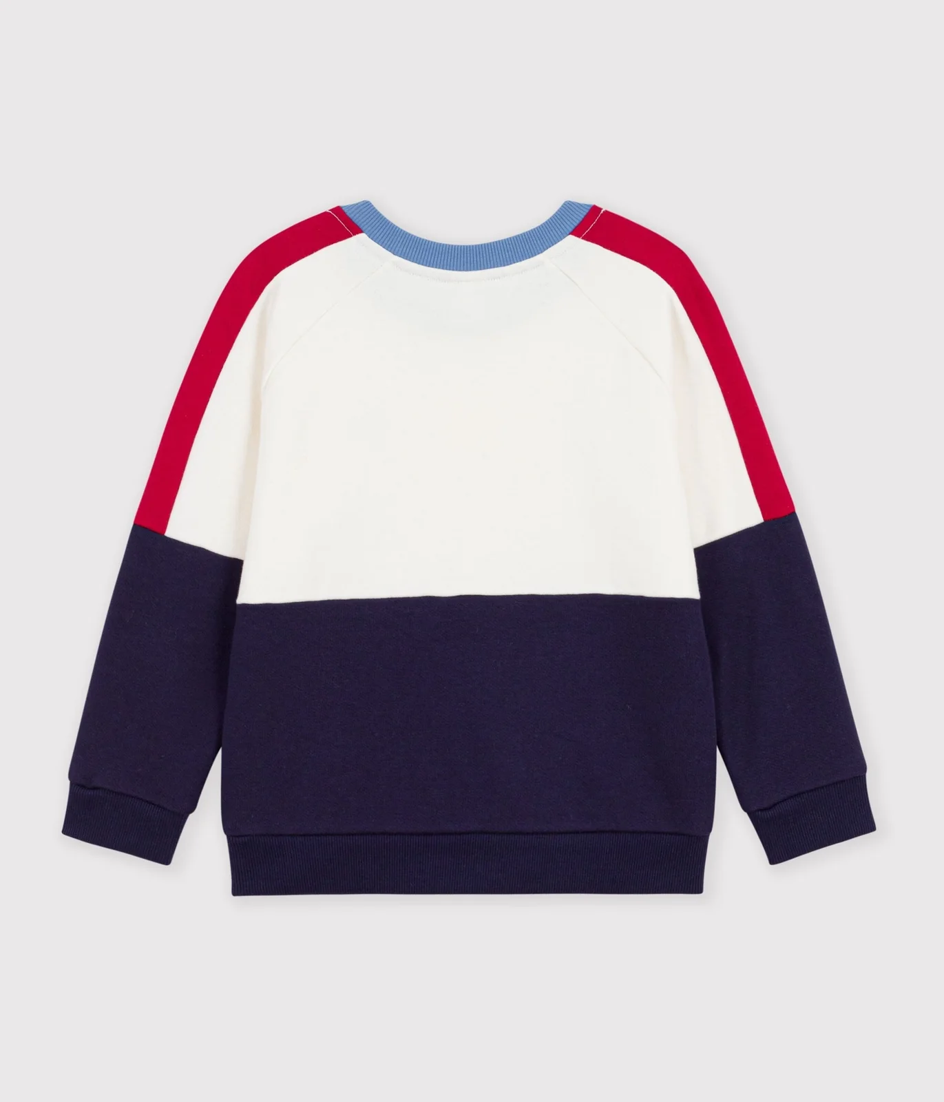 Children's plain colourblock cotton sweatshirt