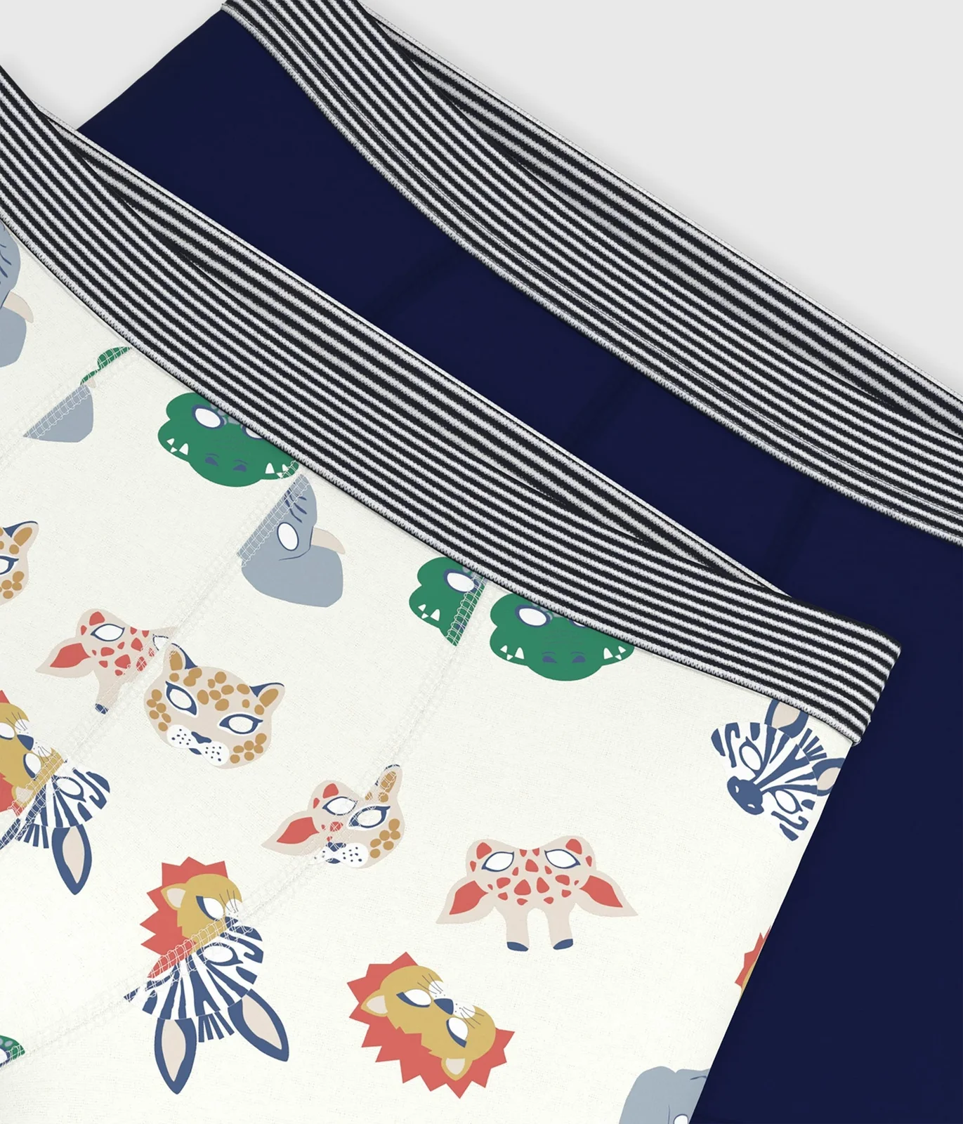 Pack of children's mask-print cotton boxers