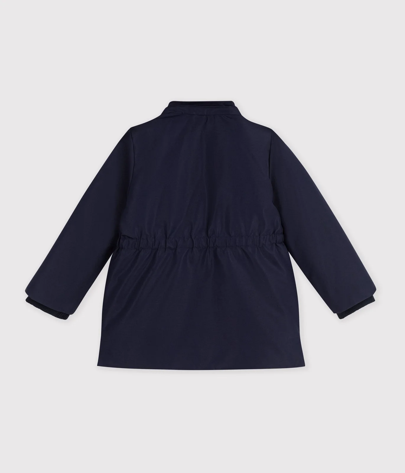 Children's plain mid-length parka