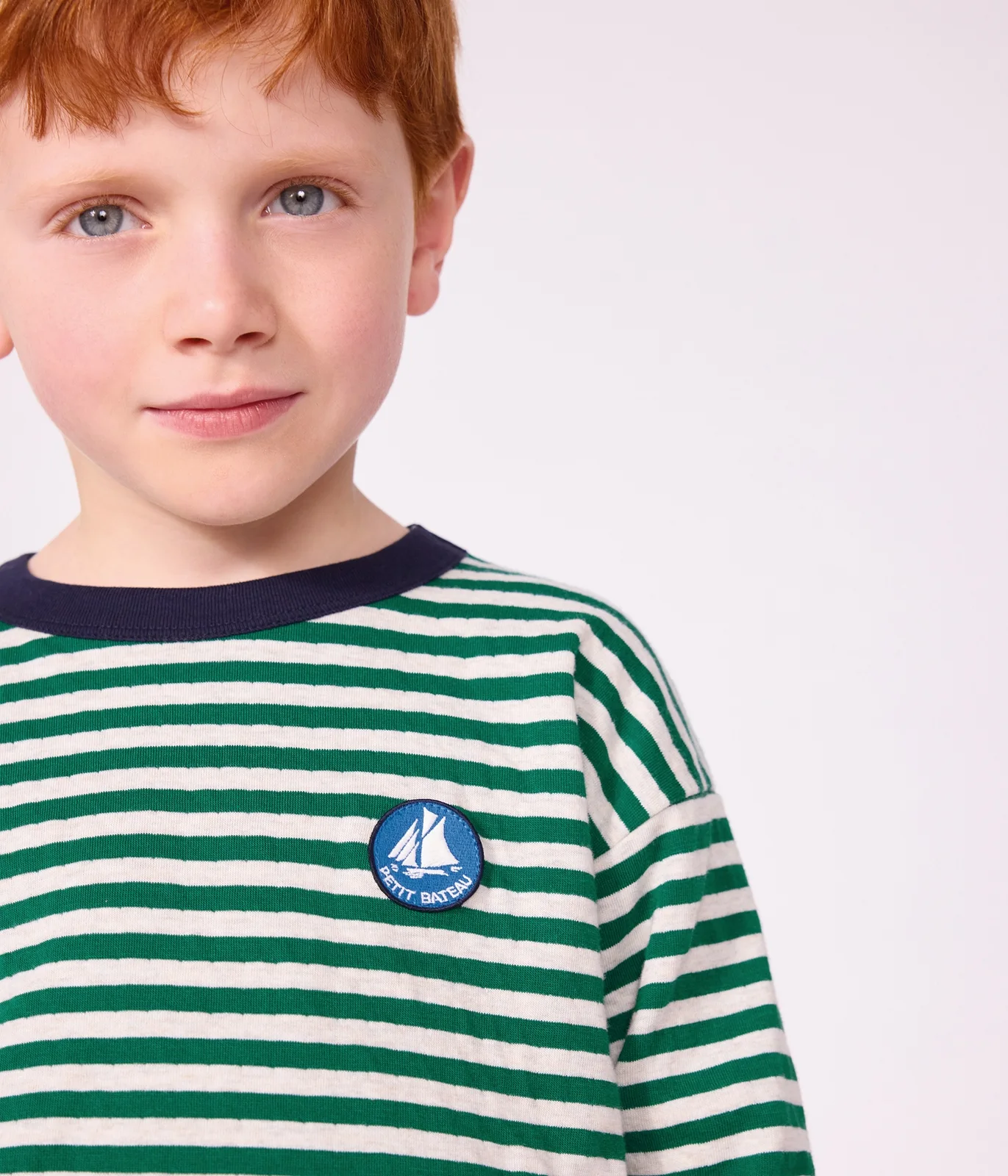 Children's long-sleeved stripy T-shirt