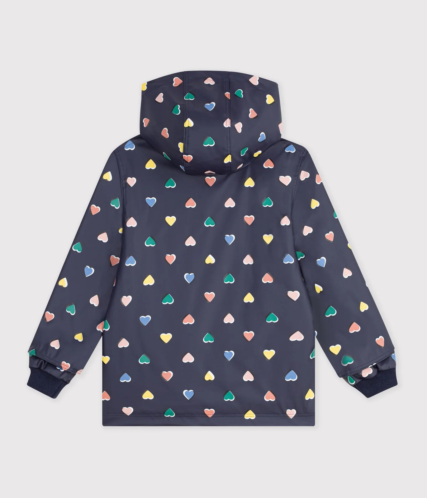 Children's heart print raincoat