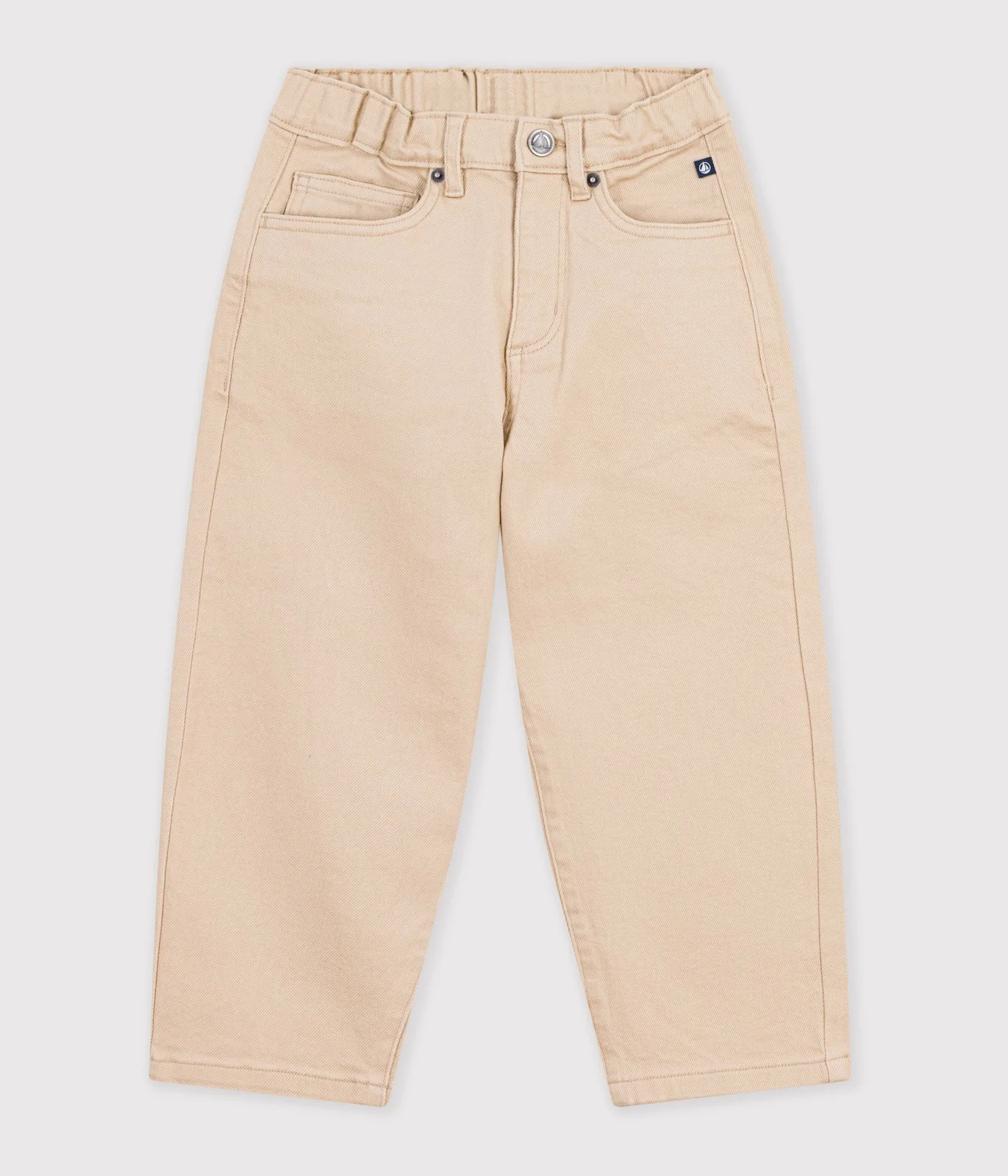 Children's 5-pocket denim trousers.