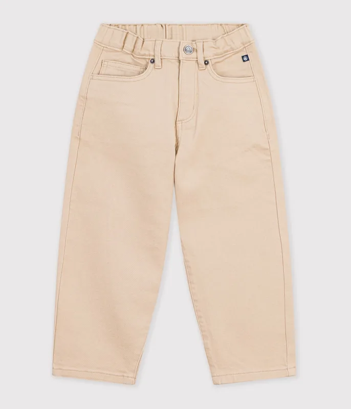 Children's 5-pocket denim trousers.