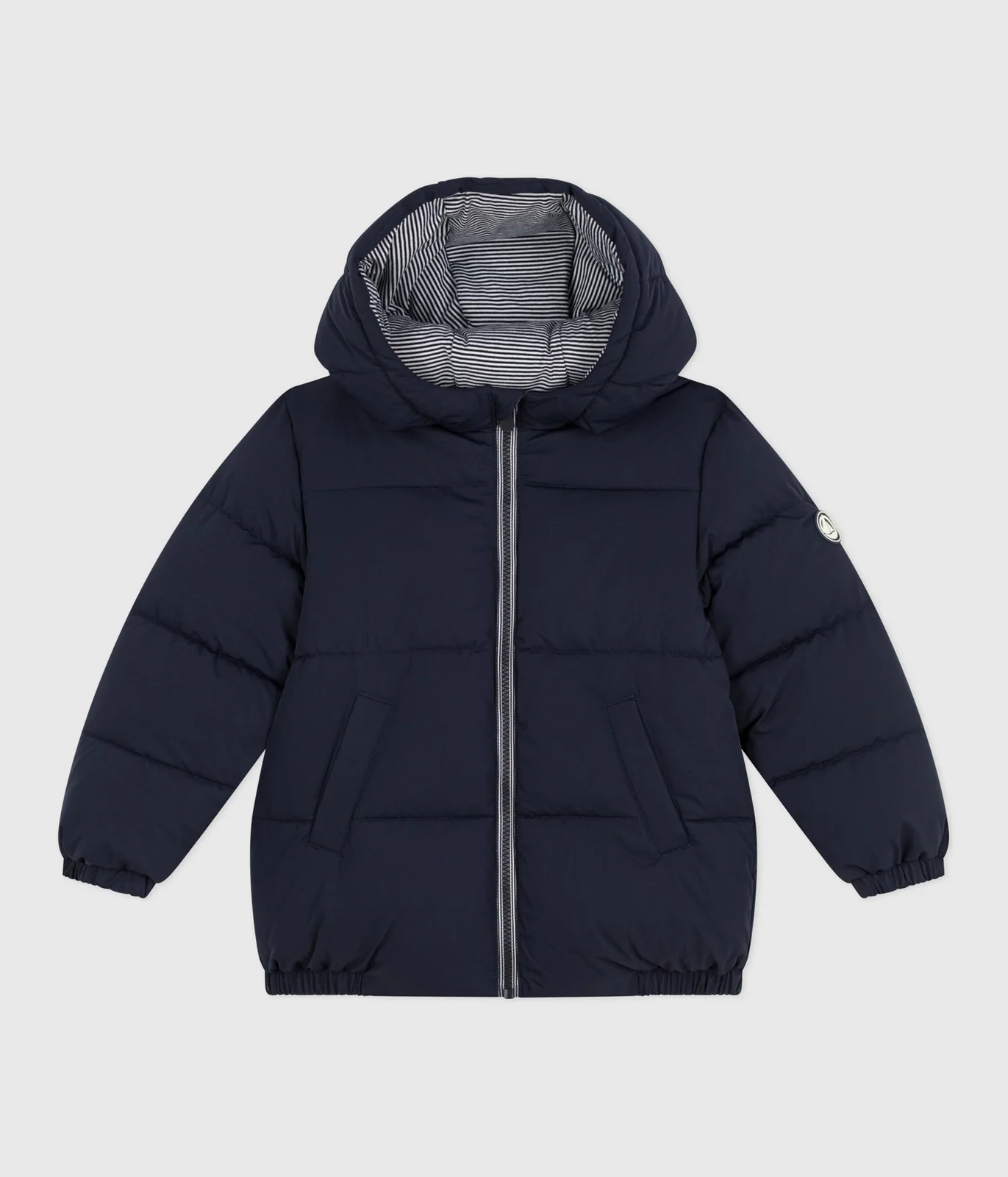 Puffer jacket children's Polyester puffer jacket with microfleece lining