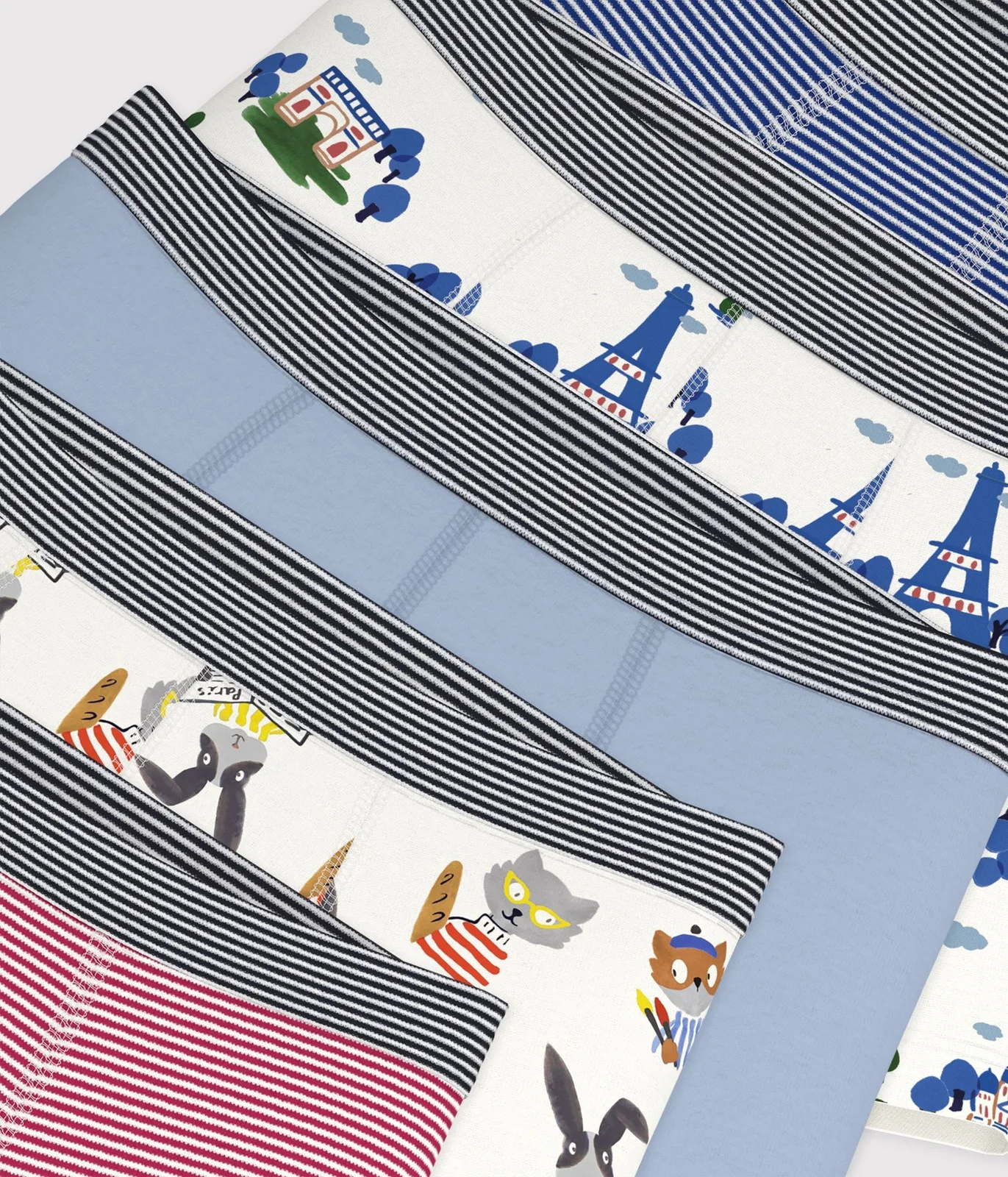 Pack of children's printed cotton boxers