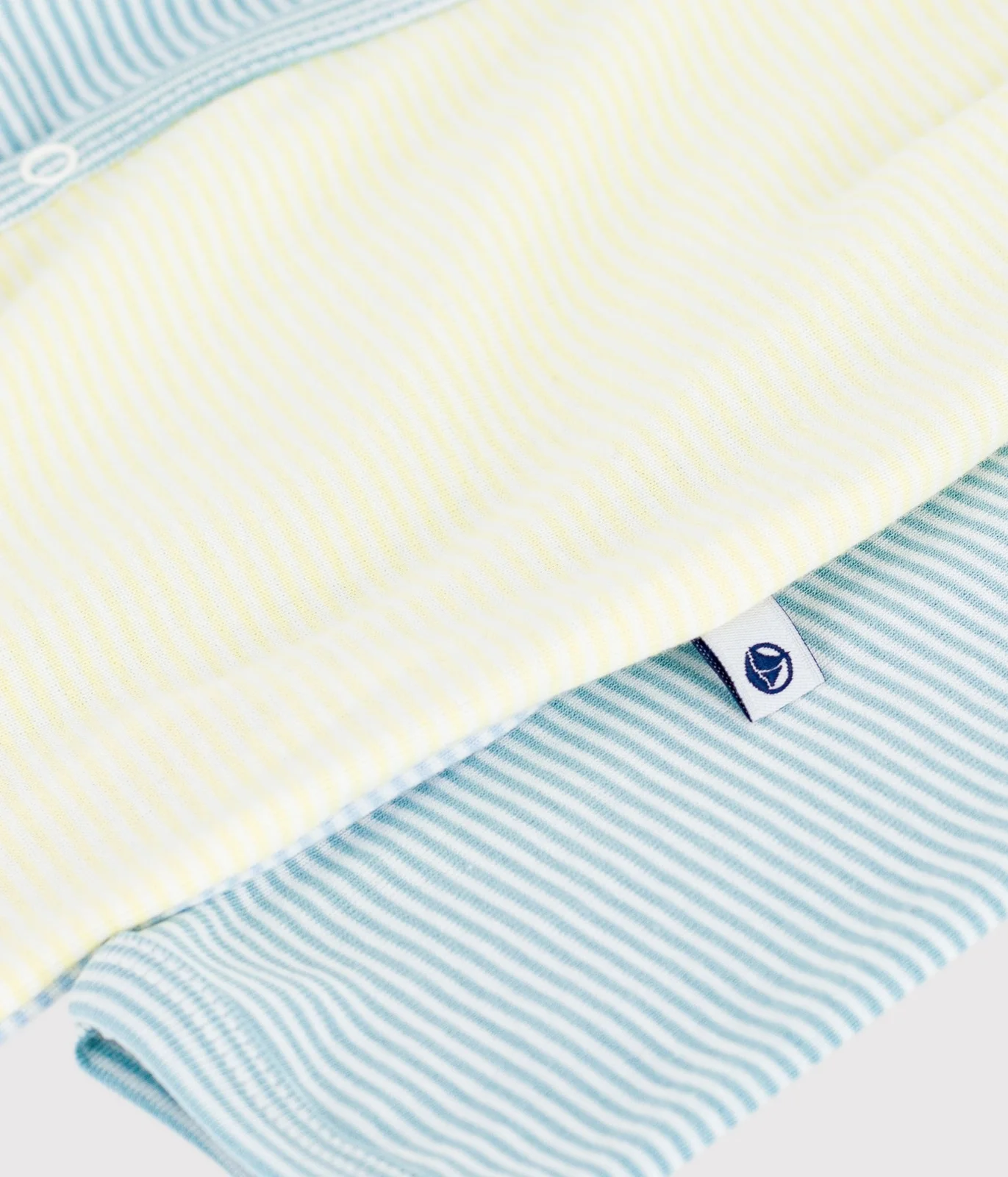 Babies' stripy printed cotton pyjama suit