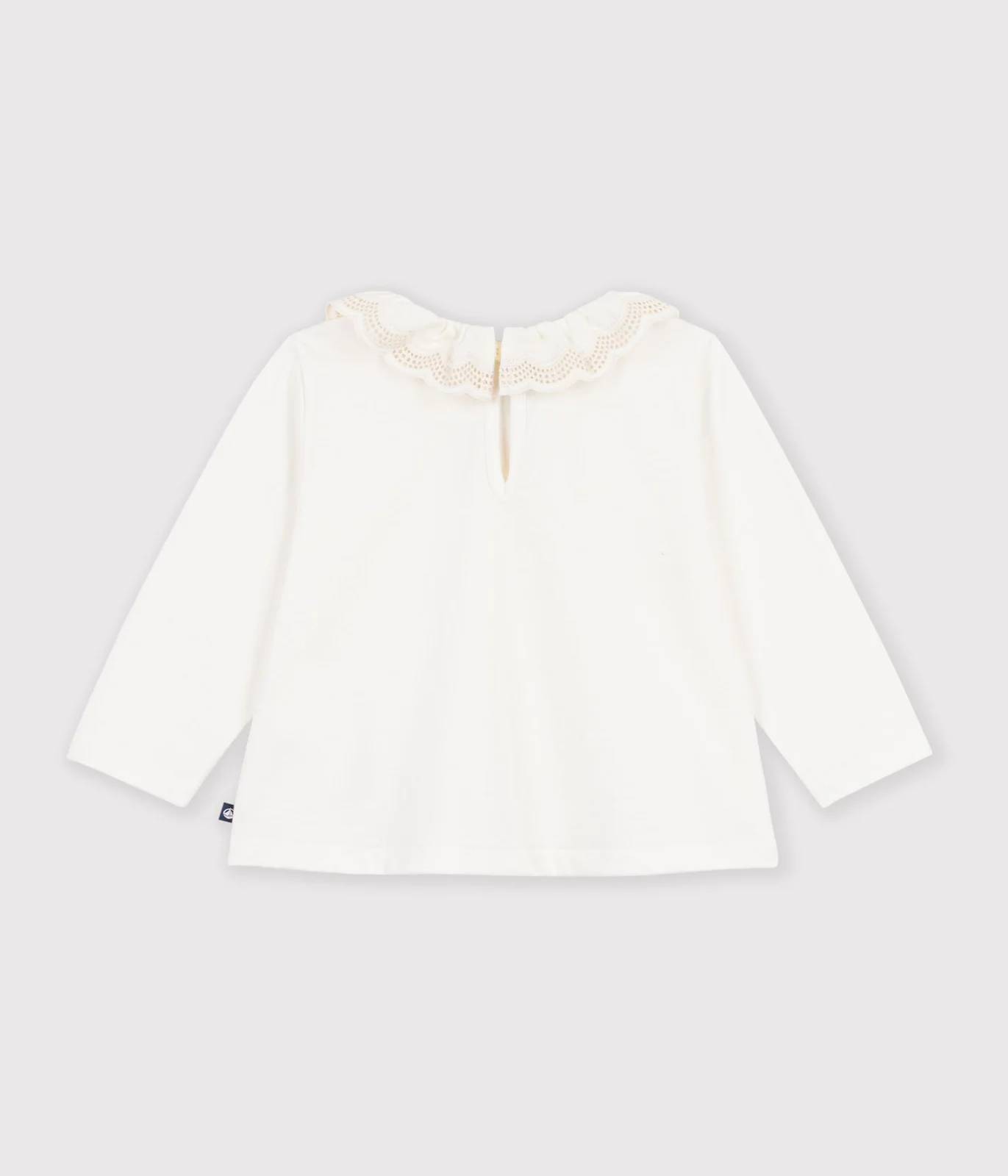 Babies' long-sleeved plain cotton T-Shirt