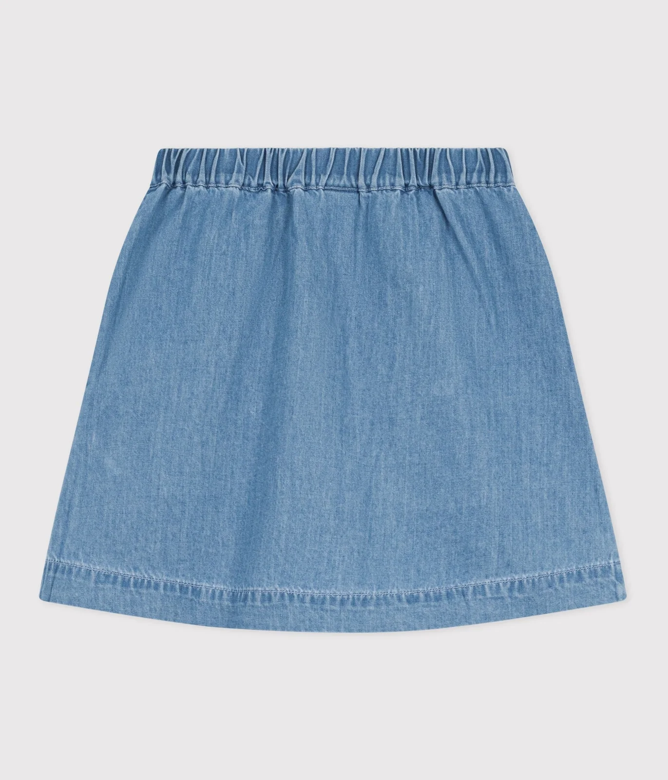 Children's short plain cotton skirt