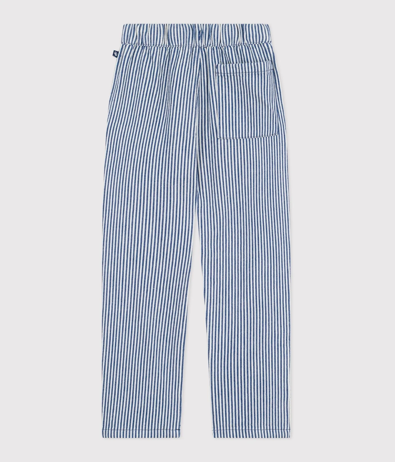 Children's stripy cotton trousers