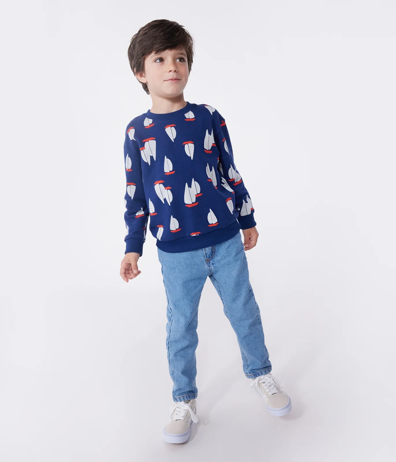 Children's printed cotton sweatshirt