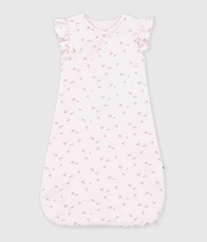 Babies' 3 TOG flower print corduroy sleeping bag